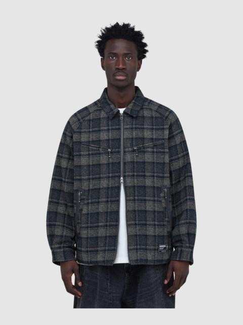 NEIGHBORHOOD Check zip shirt jacket