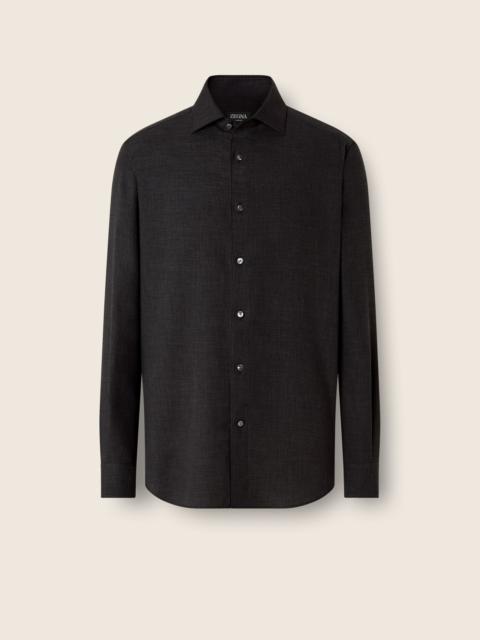 ZEGNA BLACK CASHCO SHIRT