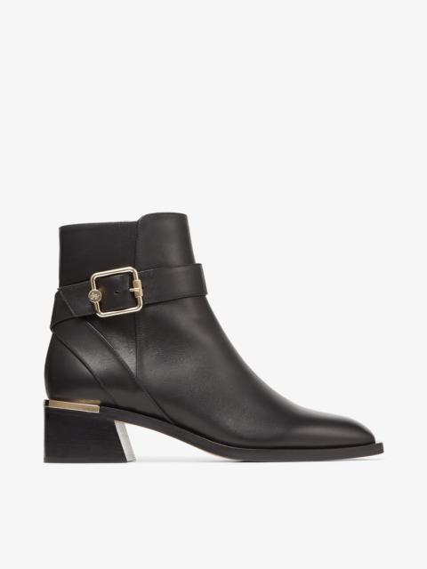 JIMMY CHOO Clarice 45
Black Smooth Leather Ankle Boots