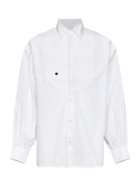 JACQUEMUS White stretch cotton poplin The Poisson shirt