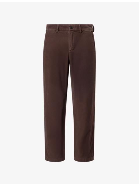 Citizens of Humanity Flat Front Straight-Leg Cotton Trousers