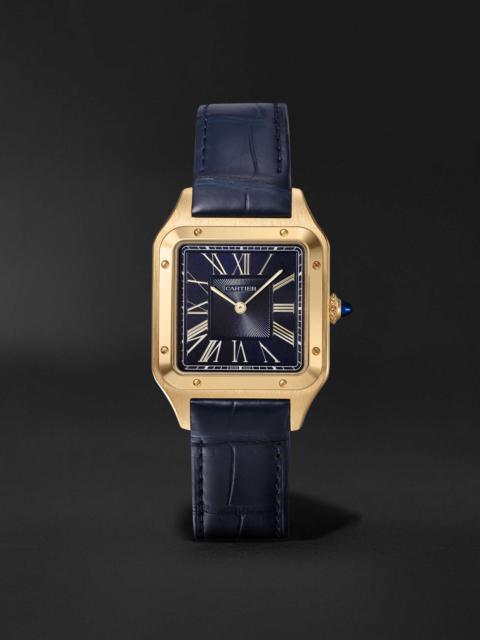 Cartier Santos-Dumont 43.5mm Large 18-Karat Gold and Alligator Watch, Ref. No. CRWGSA0077