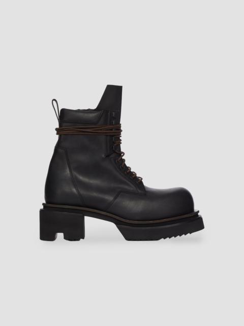 Rick Owens Men's Low Army Bogun Leather Boots - Black