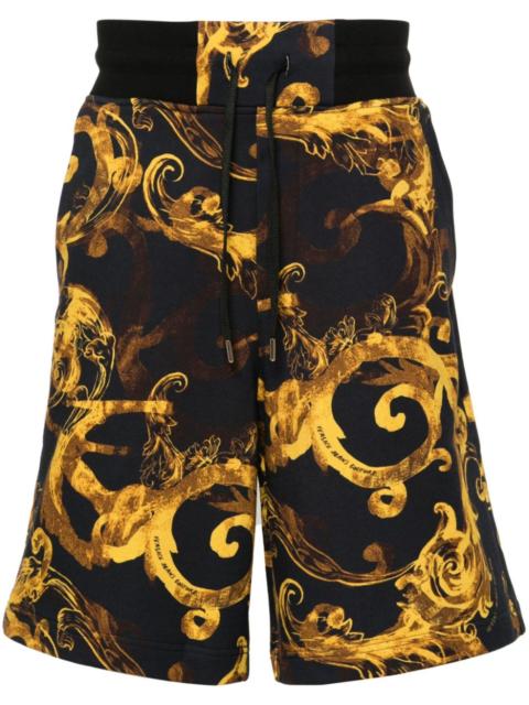 VERSACE JEANS COUTURE Barocco-print cotton track shorts
