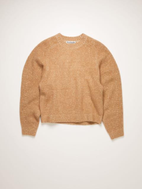 Melange sweater camel/beige