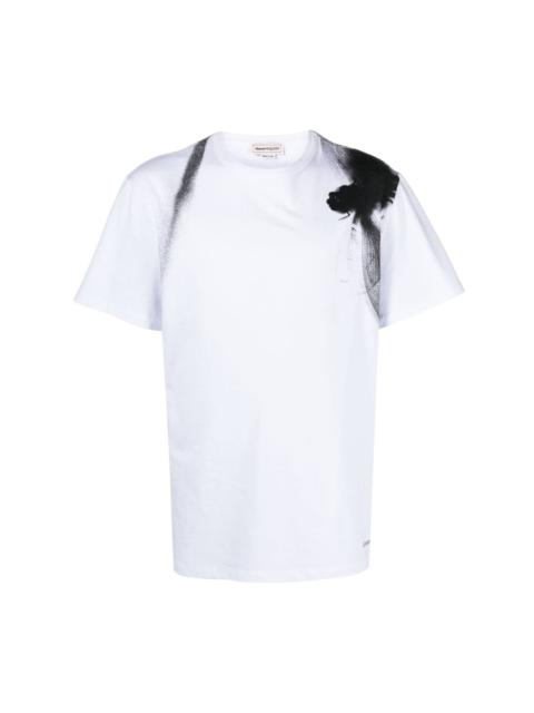 Dragonfly-print cotton T-shirt