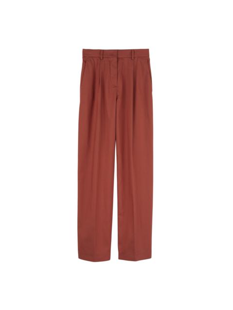 Longchamp Trousers Terracotta - Gabardine