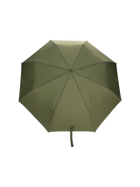 Moschino logo-print pinstripe umbrella