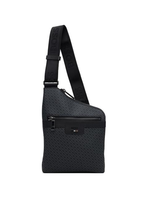BOSS Black Coated Canvas Bag