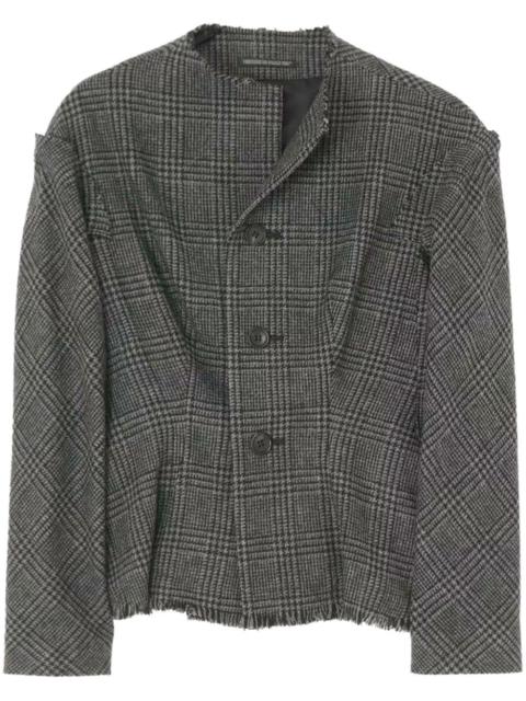 Yohji Yamamoto Glen check-print jacket