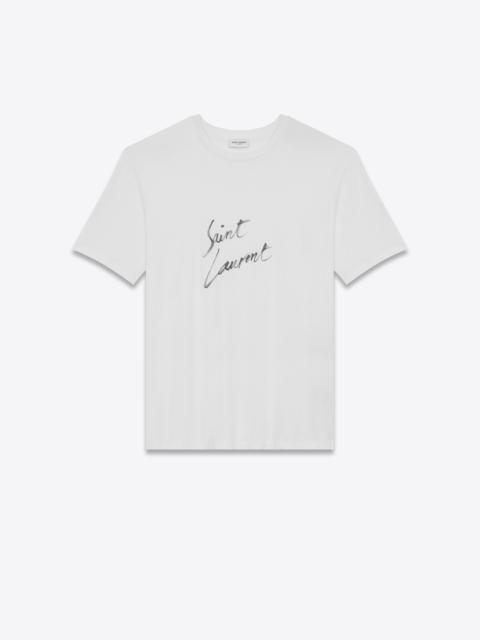 SAINT LAURENT saint laurent signature t-shirt