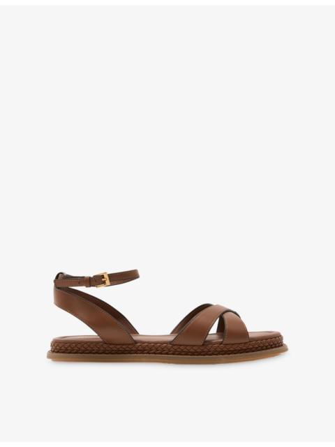 REISS Emma Leather Sandals