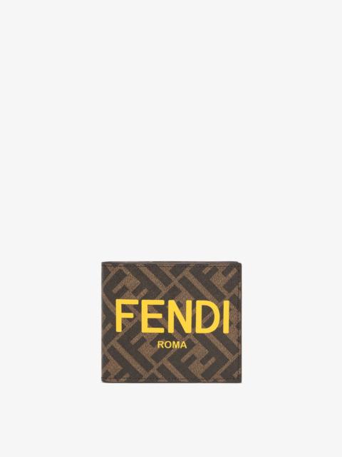 FENDI Bi-fold wallet features three card slots, a pocket for banknotes and a practical coin compartment cl