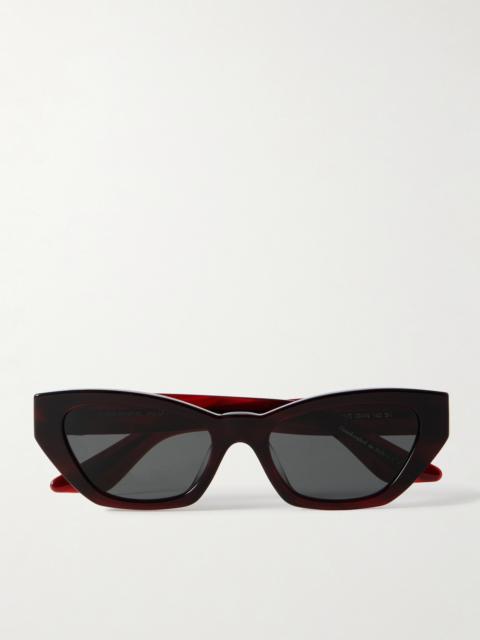 Oliver Peoples + Khaite 1961c Cat-eye Acetate Sunglasses