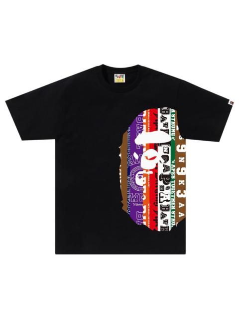 BAPE Fans Scarf Side Big Ape Head Tee 'Black'