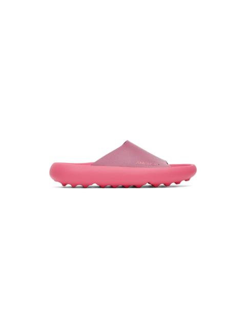 Ambush Pink Logo Flat Sandals