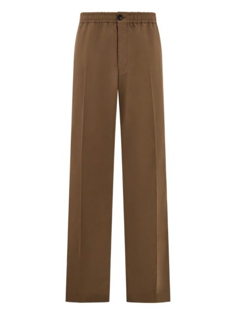 FERRAGAMO elasticated-waistband drawstring trousers