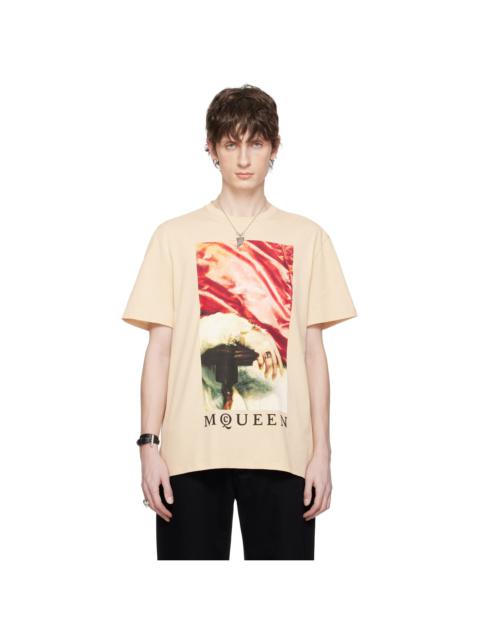 Alexander McQueen Beige Printed T-shirt