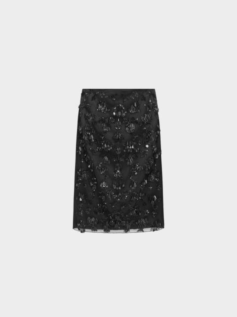 16ARLINGTON FORTUNA MIDI SKIRT IN SILK & EMBROIDERY