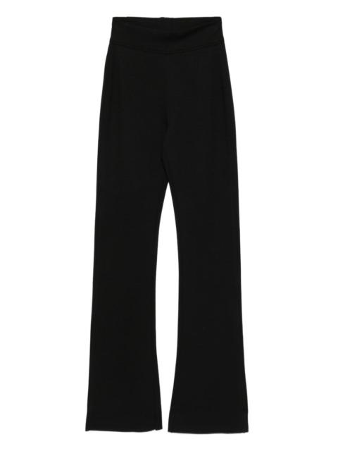 thom/krom high-waisted flared trousers