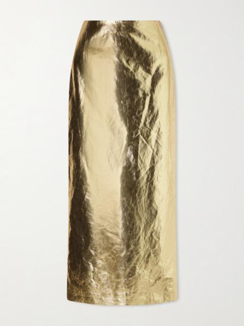 GABRIELA HEARST Manuela Linen Midi Skirt