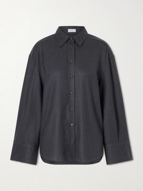 Brunello Cucinelli Oversized Wool Shirt