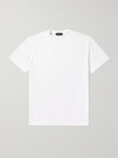 TOM FORD Slim-Fit Lyocell and Cotton-Blend Jersey T-Shirt White