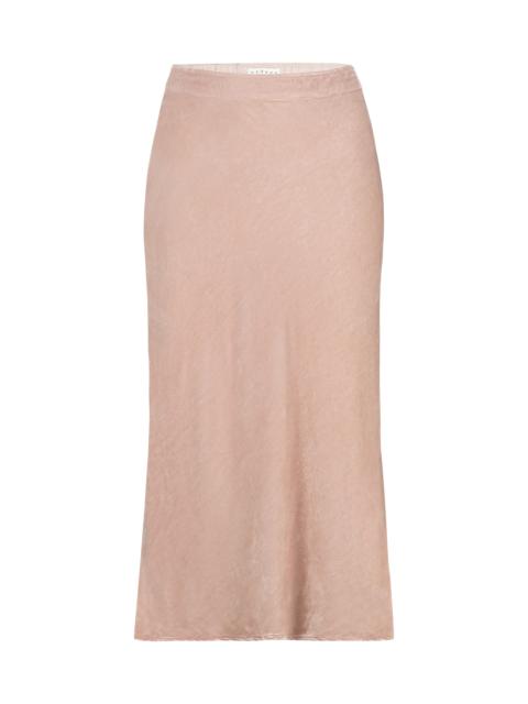 velvet Taelyn velvet midi skirt