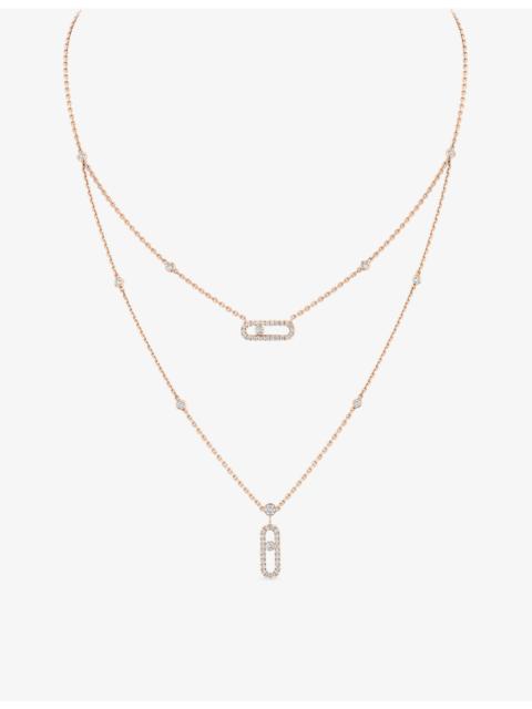 MESSIKA Move 18ct rose-gold and diamond necklace