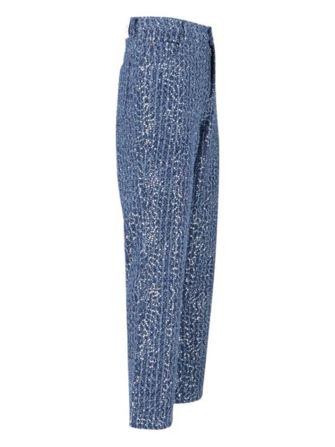 CHARLES JEFFREY LOVERBOY sequin-embellished jeans