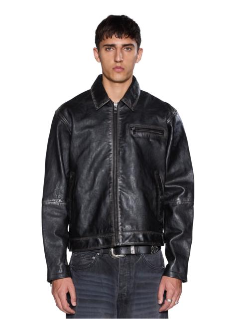 Ksubi ELDORADO LEATHER JACKET BLACK