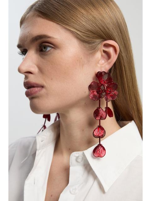 KAREN MILLEN Cluster Flower Drop Earrings