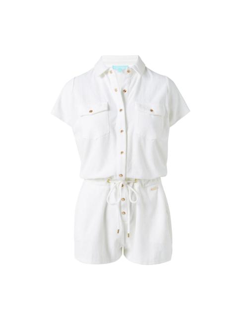 MELISSA ODABASH CHERYL WHITE ROMPER