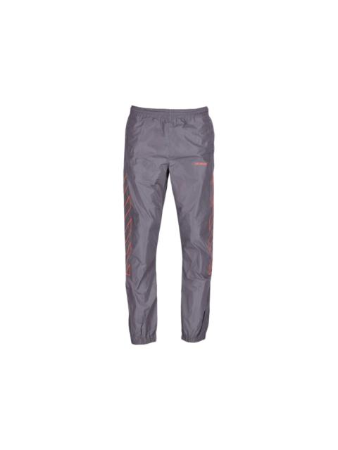 Off-White OFF-WHITE Diagonal Outline Track Pants Dark Grey/Orange