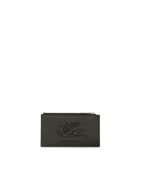 Etro Pegaso motif-embossed leather cardholder