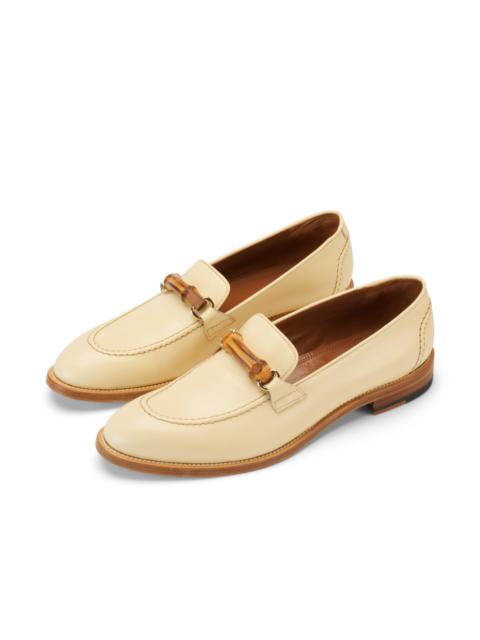 CASABLANCA Cream Leather Moccasin