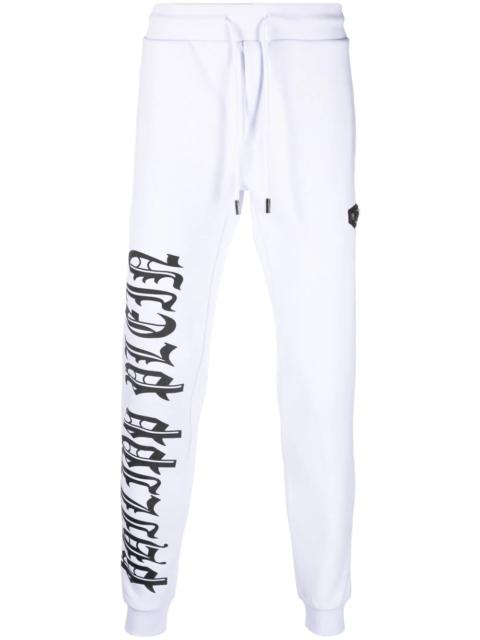 PHILIPP PLEIN Gothic Plein cotton track pants