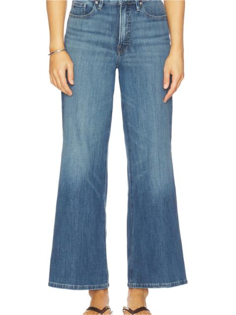 GOOD AMERICAN Soft Tech Good Waist Palazzo Ankle Jeans