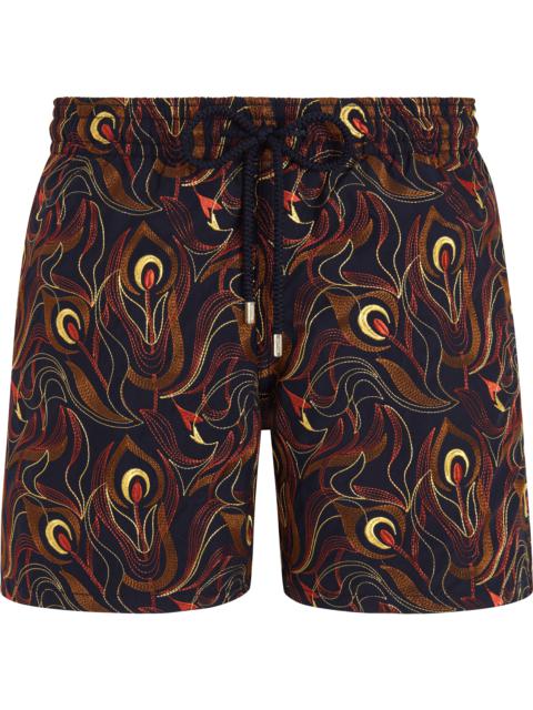 Vilebrequin Men Swim Trunks Embroidered Camo Flowers - Limited Edition