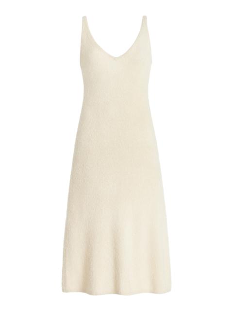 Downs Silk-Cashmere Dress ivory