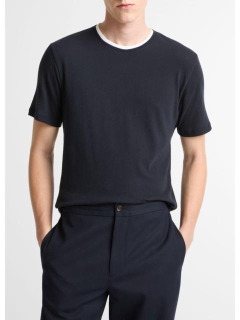 Vince Cotton Double-Collar T-Shirt