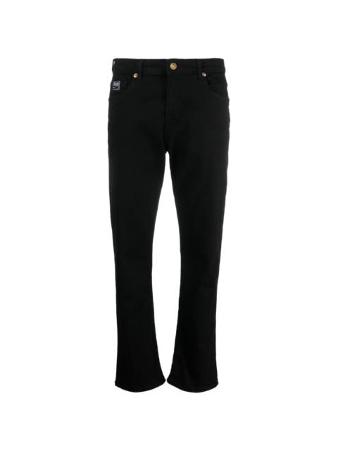 VERSACE JEANS COUTURE logo-patch straight-leg jeans