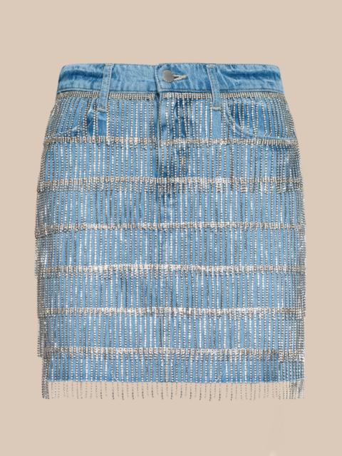 L'AGENCE Jolene Embellished Mini Skirt