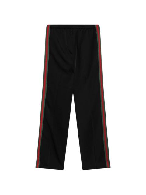 GUCCI viscose jersey sportswear pants with web