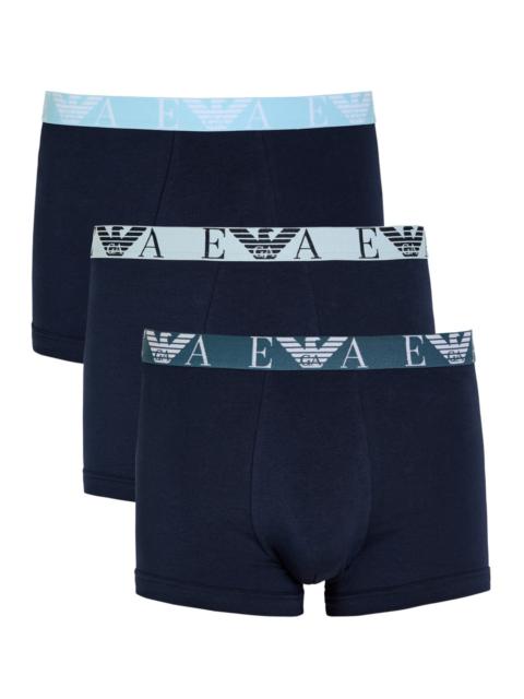 Emporio Armani Logo Stretch-cotton Trunks