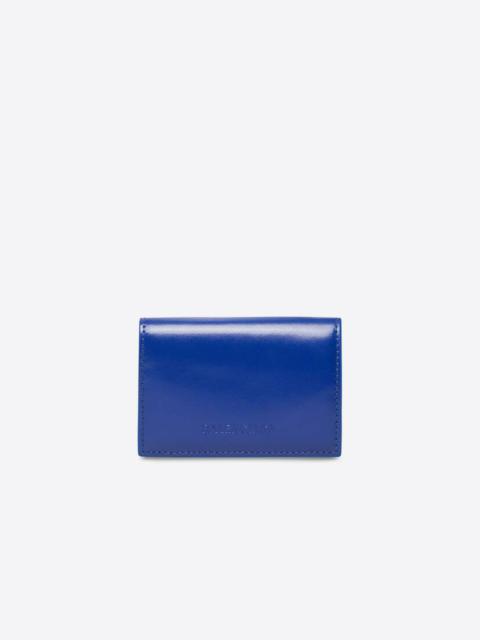 BALENCIAGA Men's Essential Mini Wallet in Blue