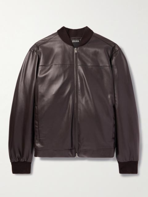 ZEGNA Slim-Fit Leather Jacket