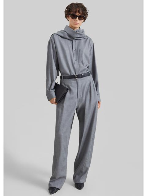 DARKPARK Darkpark Phebe Wool Wide Leg Pants - Grey