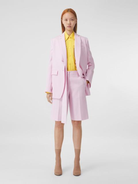 Button-down Collar Satin Shirt