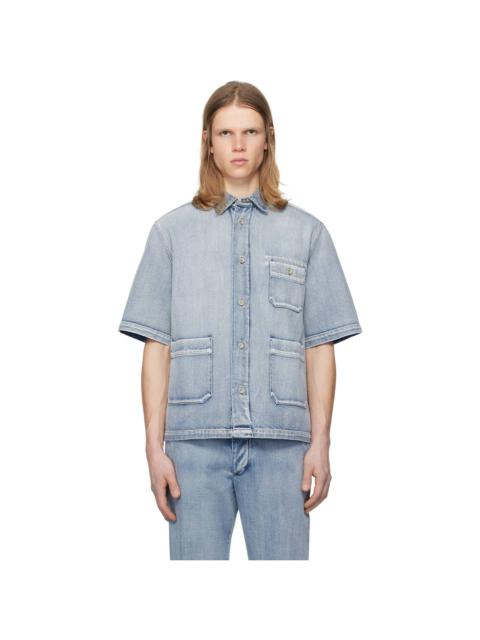 BARENA Blue Ordior Geco Shirt